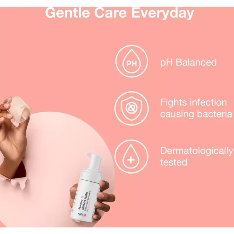 COSIQ Foaming F2 Intimate Wash Lactic Acid & Lactoserum For Women (100ml)