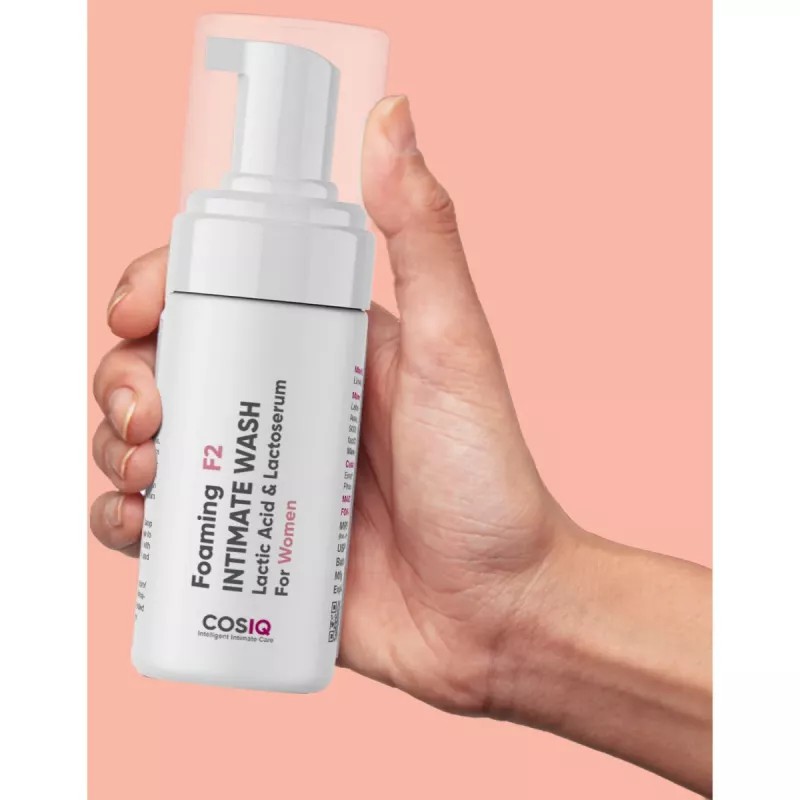 COSIQ Foaming F2 Intimate Wash Lactic Acid & Lactoserum For Women (100ml)