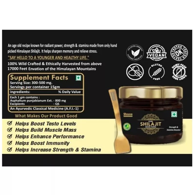 Shane Pure Shilajit Resin Form (20g)