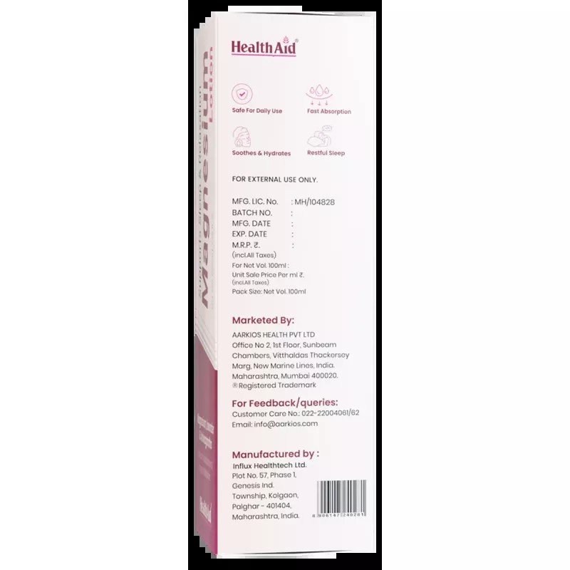 HealthAid Magnesium Sleep Body Lotion (100ml, Pack of 2)