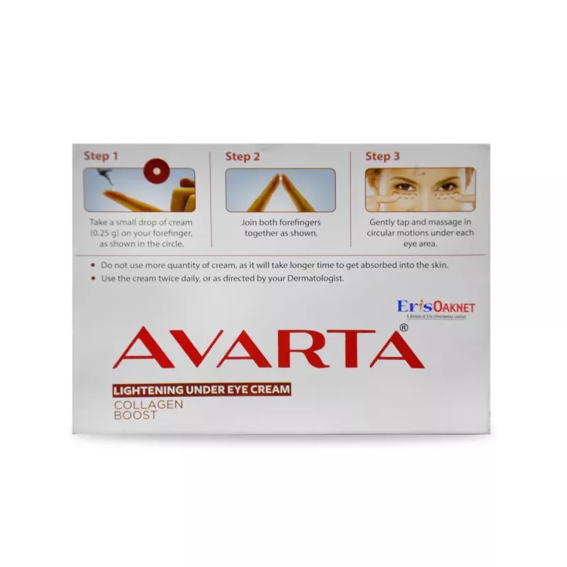 Eris Oaknet Healthcare Pvt Ltd Avarta Lightening Under Eye Cream (10g)
