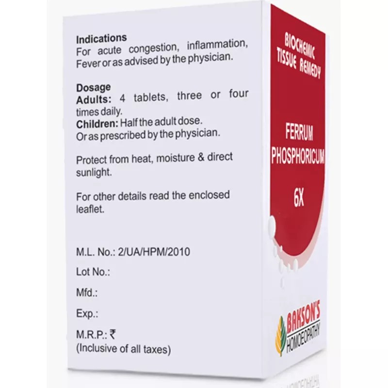 Bakson Ferrum Phosphoricum 6X (25g)