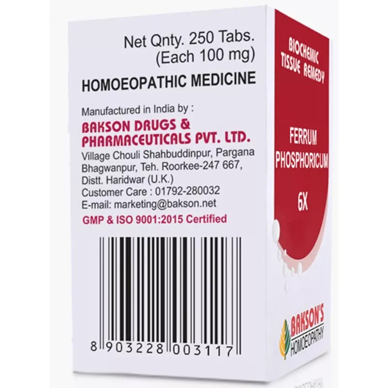 Bakson Ferrum Phosphoricum 6X (25g)