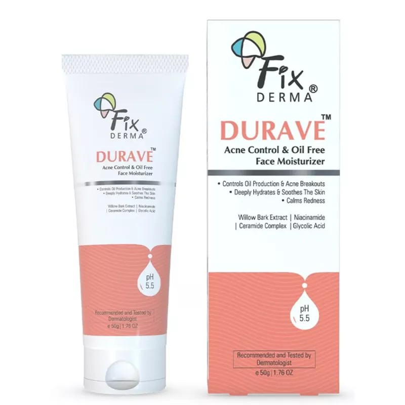 Fixderma Durave Acne Control & Oil Free Face Moisturizer (50g)