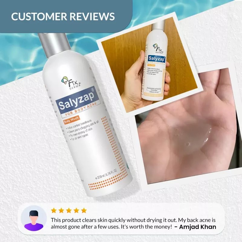 Fixderma Salyzap For Body Acne Body Wash (200ml)