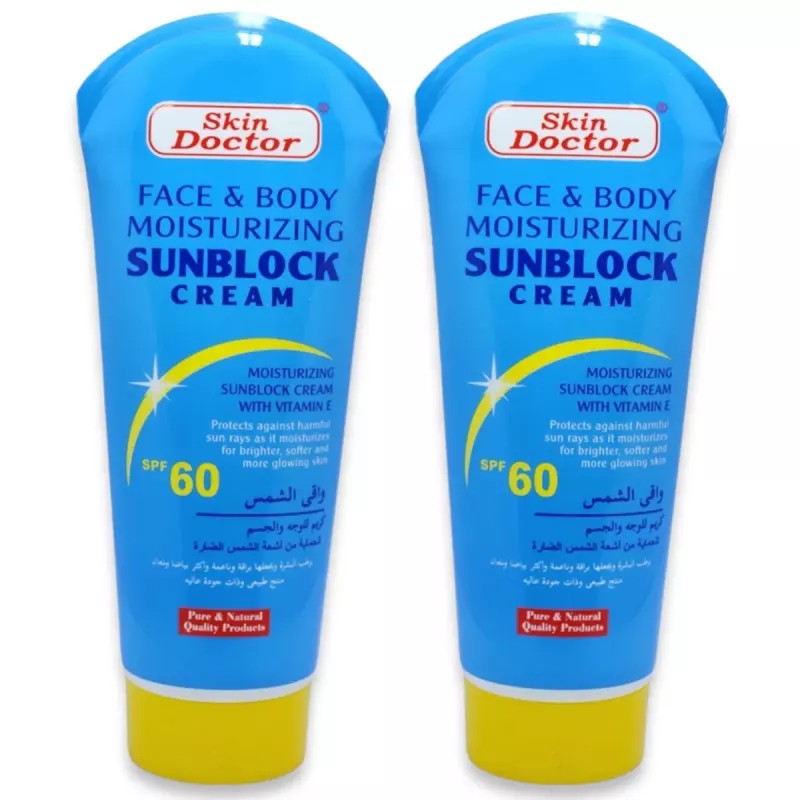 Skin Doctor Face And Body Sunblock Cream Spf60 (170g, Pack of 2)