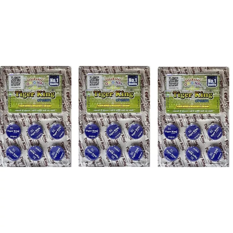 Tiger King Cream For Men (Each 2g) (6pcs, Pack of 3)