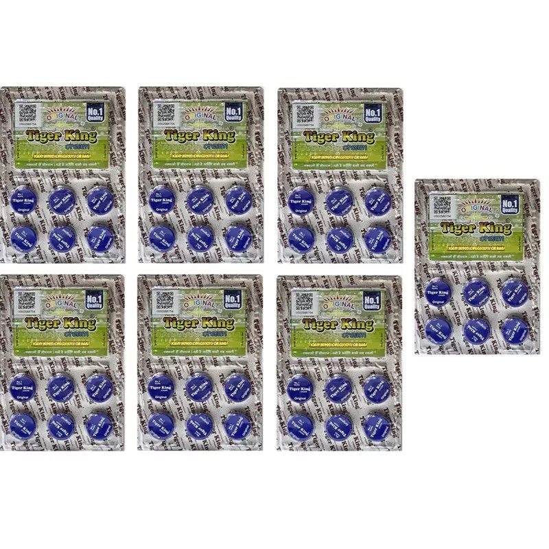 Tiger King Cream For Men (Each 2g) (6pcs, Pack of 7)