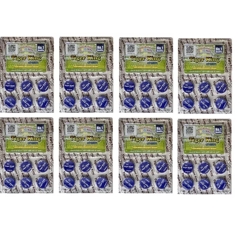 Tiger King Cream For Men (Each 2g) (6pcs, Pack of 8)