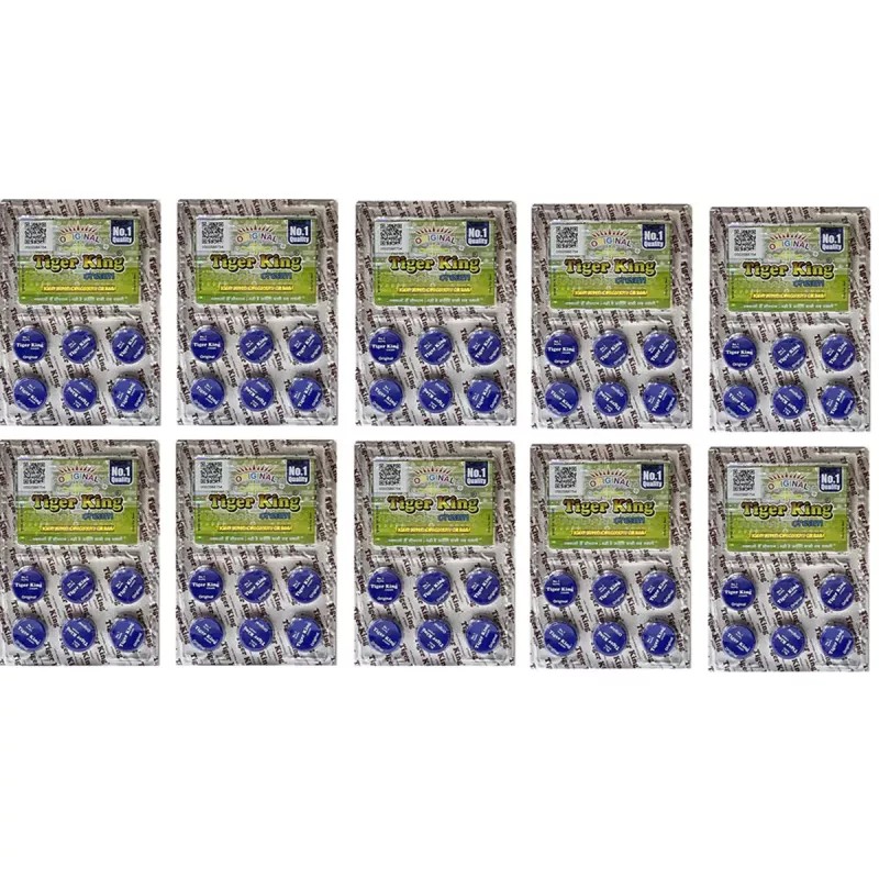 Tiger King Cream For Men (Each 2g) (6pcs, Pack of 10)