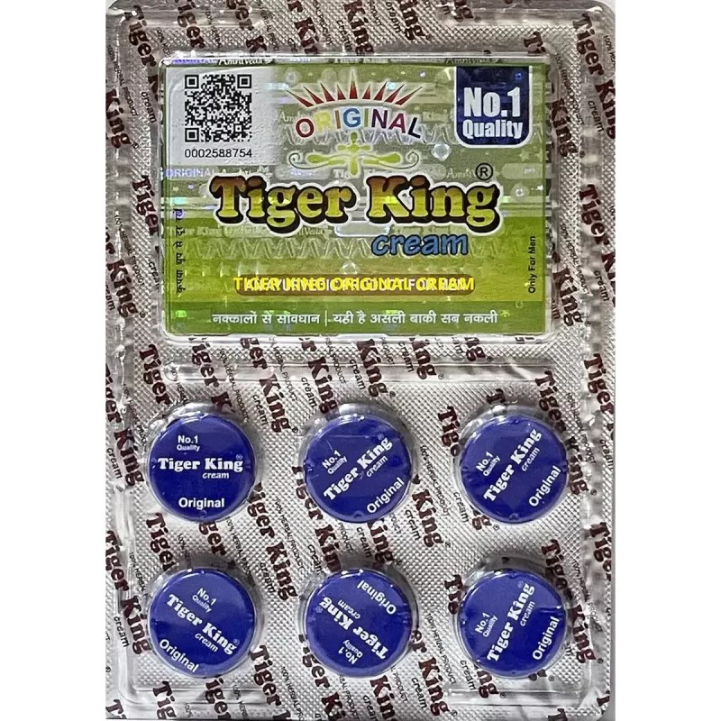 Tiger King Cream For Men (Each 2g) (6pcs, Pack of 10)