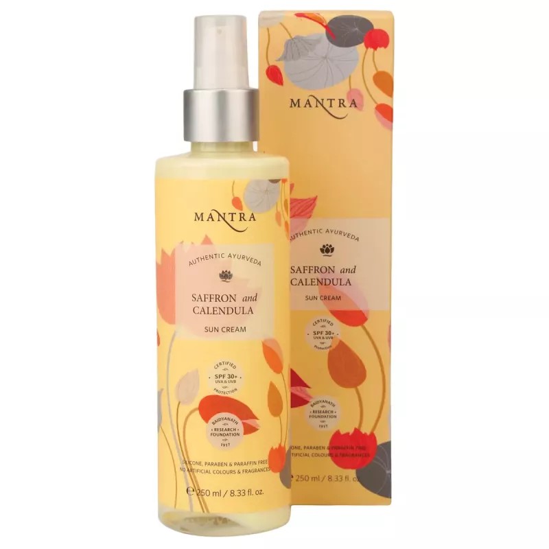 Mantra Herbal Saffron And Calendula Sun Cream - Spf 30 Pa+ (250ml)