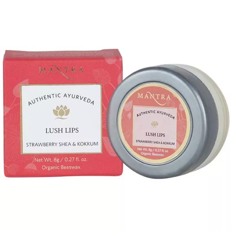 Mantra Herbal Lush Lips Strawberry Shea & Kokkum (8g)