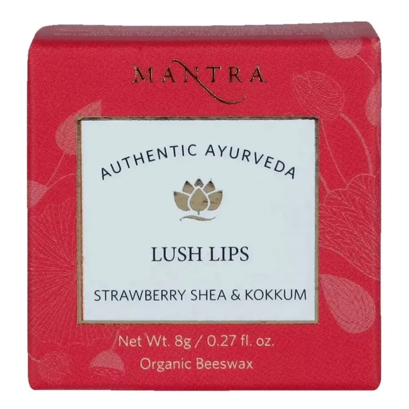 Mantra Herbal Lush Lips Strawberry Shea & Kokkum (8g)