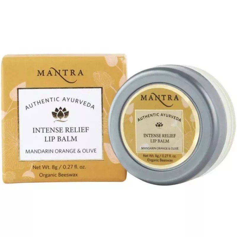 Mantra Herbal Intense Relief Lip Balm Mandarin Orange & Olive (8g)