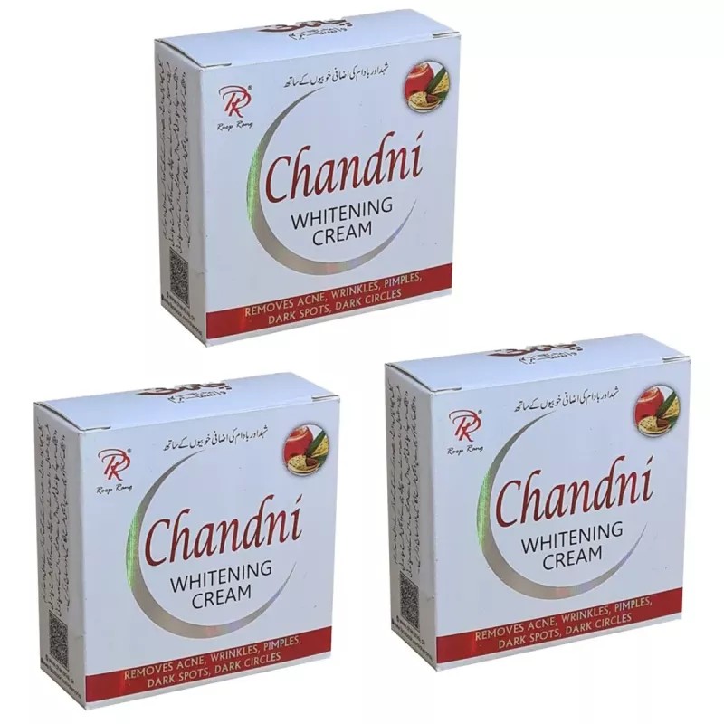 Chandni Whitening Cream (28g, Pack of 3)