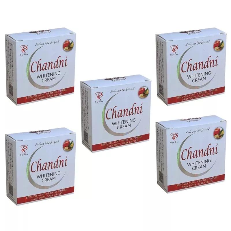 Chandni Whitening Cream (28g, Pack of 5)