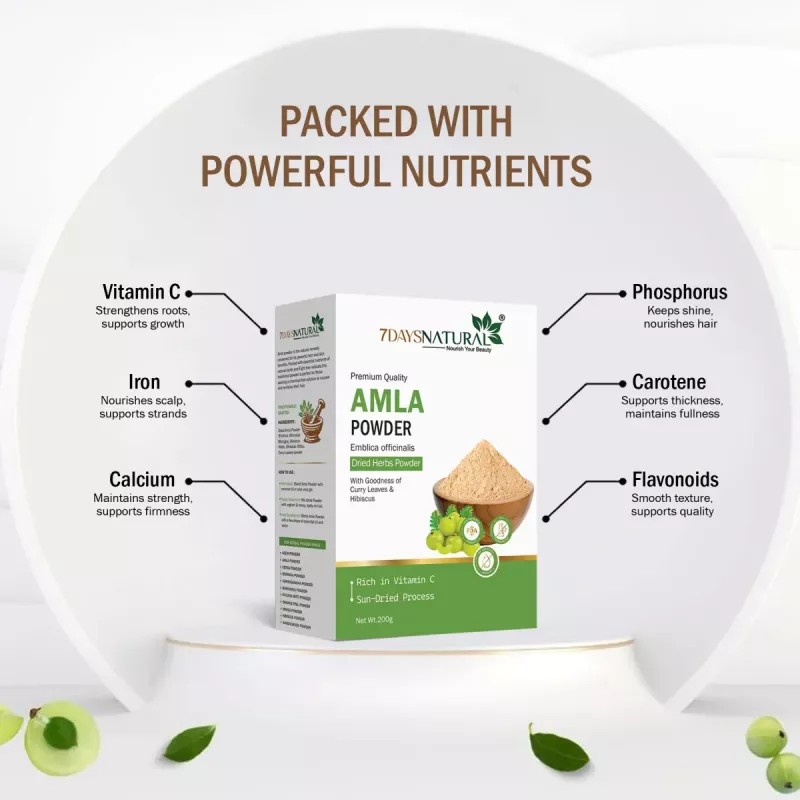 7Days Natural Amla Powder (200g)