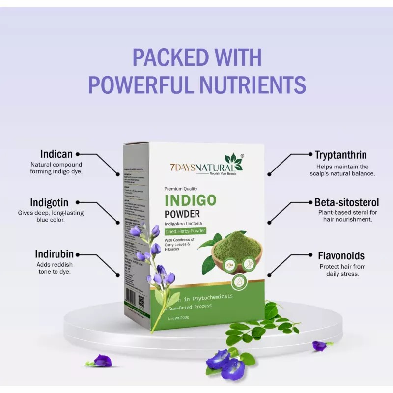 7Days Natural Indigo Powder (200g)