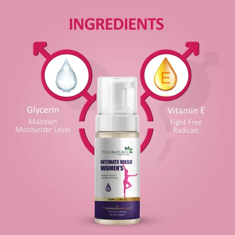 7Days Natural Intimate Wash For Women (100ml)