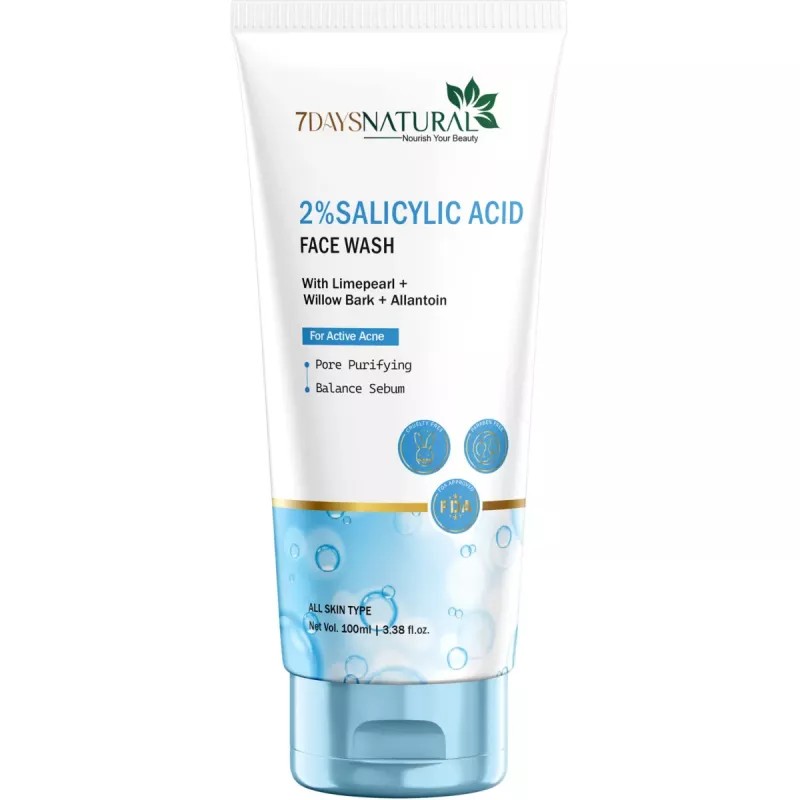 7Days Natural 2% Salicylic Acid Face Wash (100ml)
