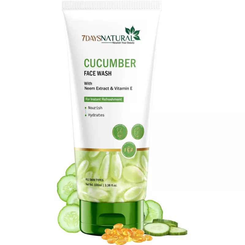 7Days Natural Cucumber Face Wash (100ml)