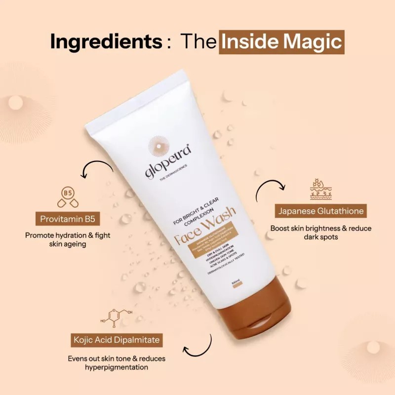 Glopetra Face Wash For Acne Scars & Spots (100ml)