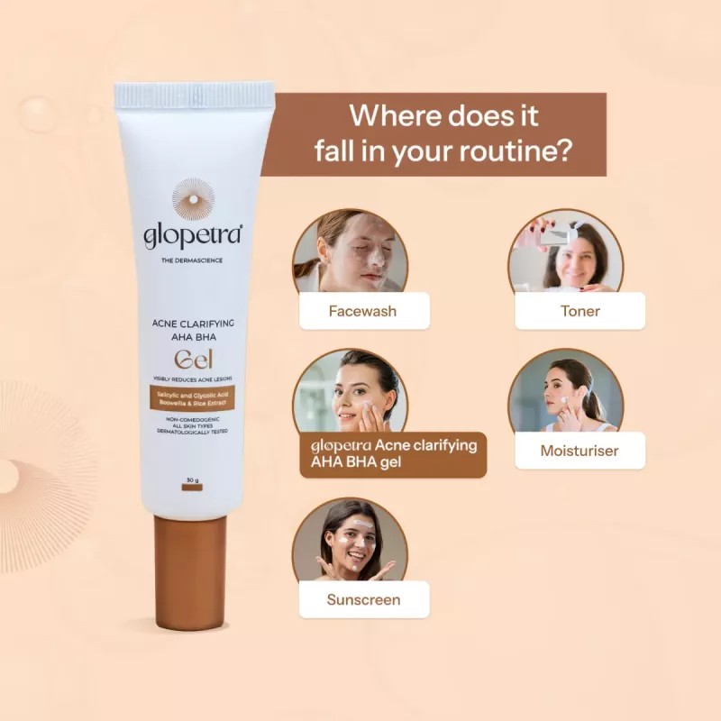Glopetra Acne Clarifying Aha Bha Gel (30g)