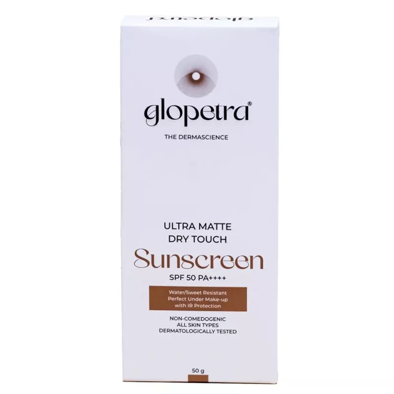 Glopetra Ultra Matte Dry Touch Sunscreen Spf 50 Pa+++ (50g)