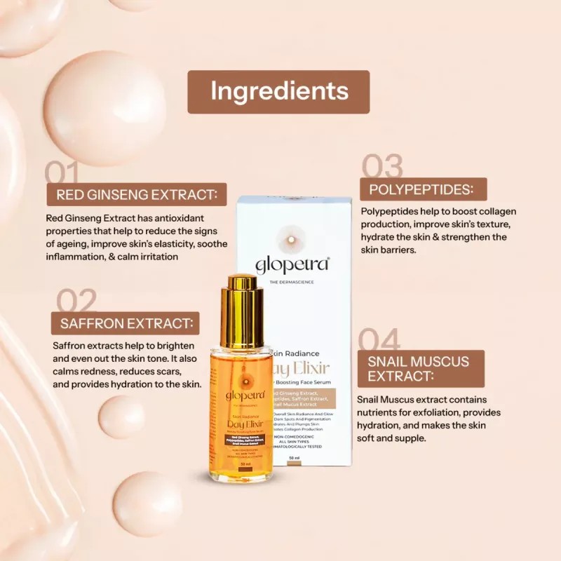 Glopetra Day Elixir Face Serum (50ml)