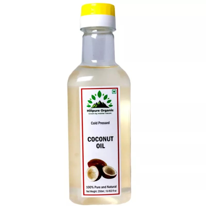 Hillpure Organic Coconut Oil (250ml, Pack of 2)