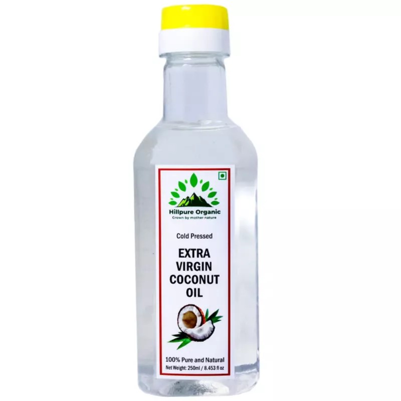 Hillpure Organic Extra Virgin Coconut Oil (250ml, Pack of 2)