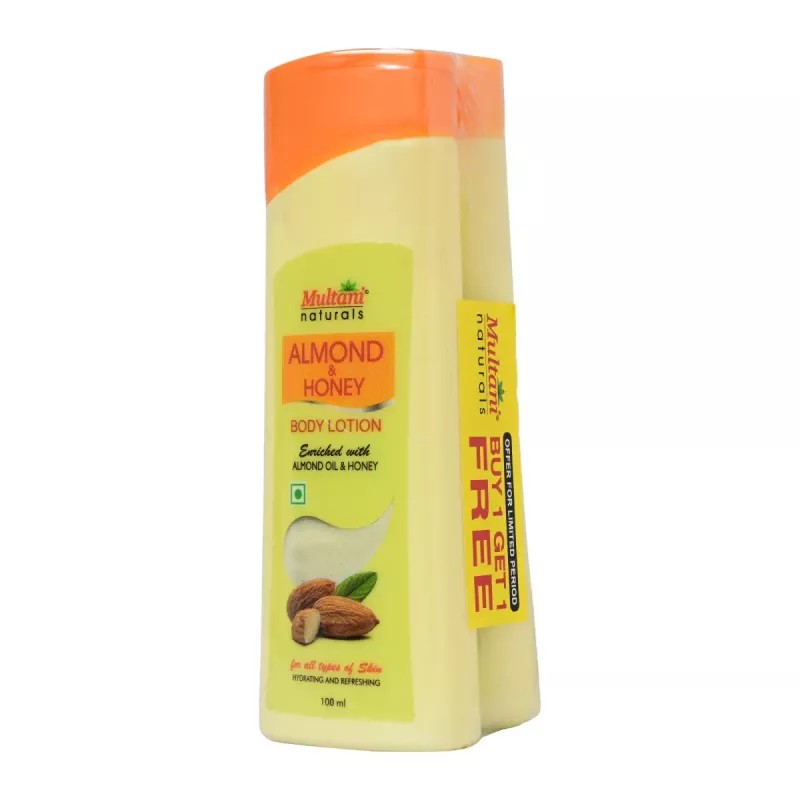 Multani Naturals Almond & Honey Body Lotion (Buy 1 Get 1 Free) (100ml)