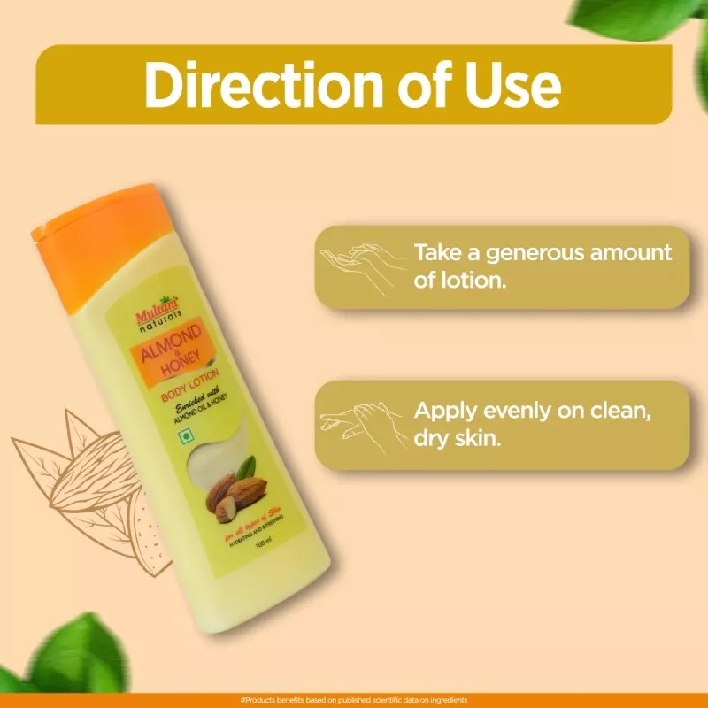 Multani Naturals Almond & Honey Body Lotion (Buy 1 Get 1 Free) (100ml)