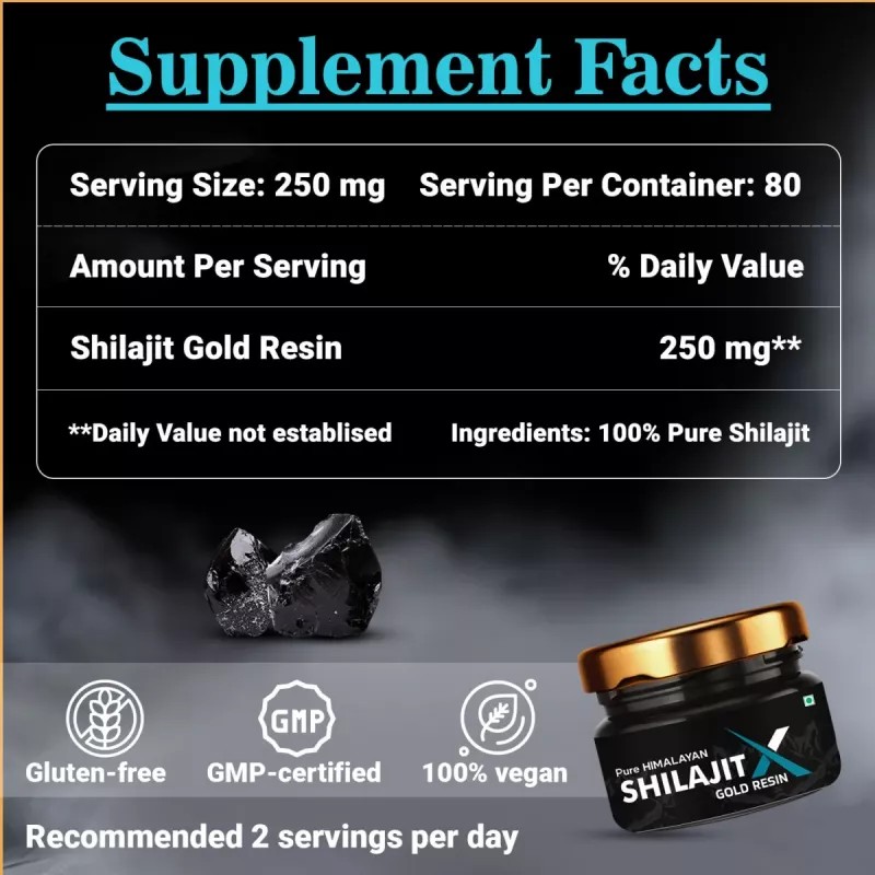 NottyBoy Pure Himalyan Shilajit X Gold Resin (20g)