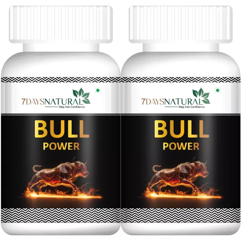 7Days Natural Bull Power Capsules (60cap, Pack of 2)
