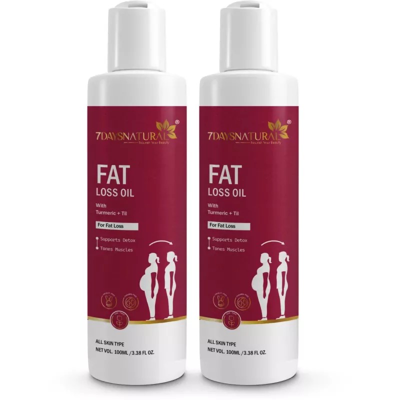 7Days Natural Fat Loss Oil (100ml, Pack of 2)