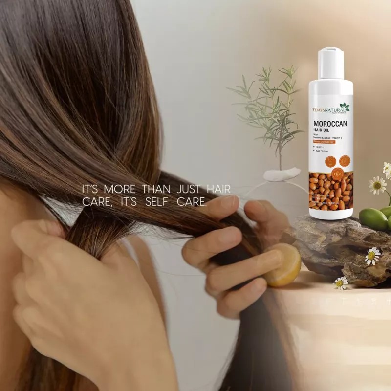 7Days Natural Moroccan Hair Oil (100ml, Pack of 2)