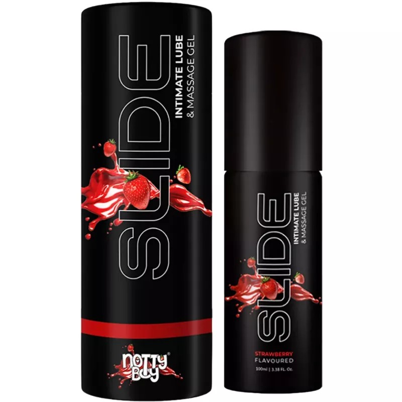 NottyBoy Slide Lubricant Gel Flavoureo Strawberry (100ml)