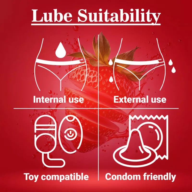 NottyBoy Slide Lubricant Gel Flavoureo Strawberry (100ml)