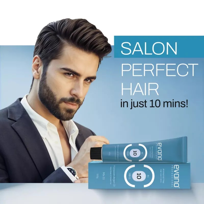 EVANO In 10 Mins Hair Cream Darkest Brown (100g)