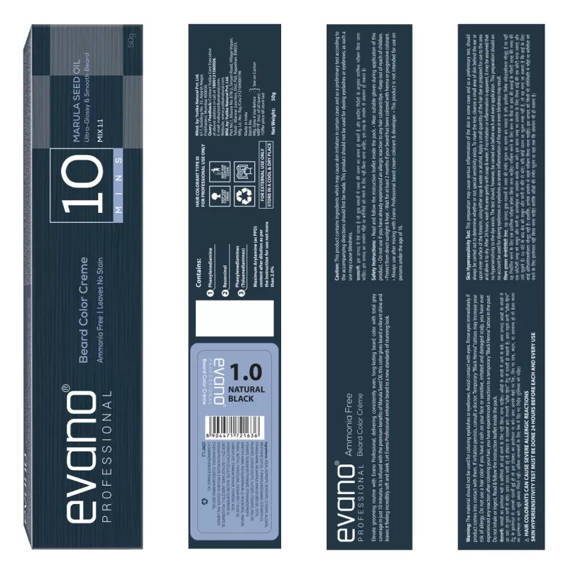 EVANO Beard Colour Creme For Men 3.0 Bark Brown (50g)