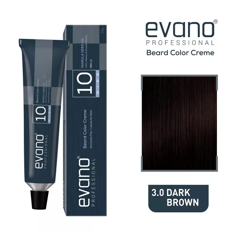 EVANO Beard Colour Creme For Men 3.0 Bark Brown (50g)