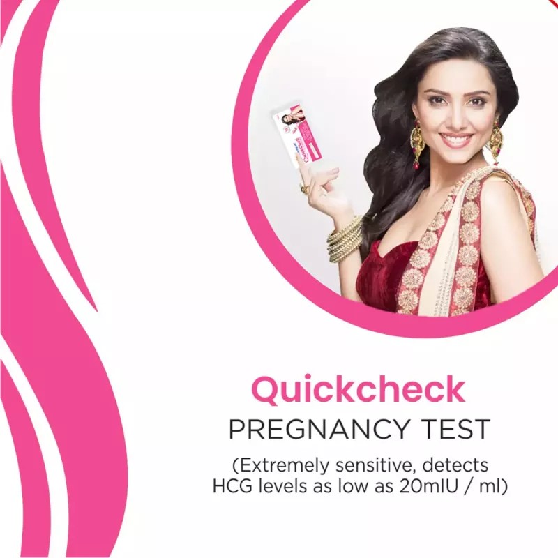 Dr Morepen Quickchek Pregnancy Test Kit (1units, Pack of 3)