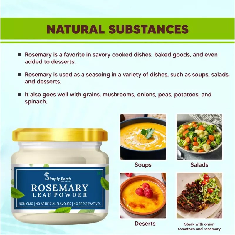 Simply Earth Rosemary Leaves Powder (100g)