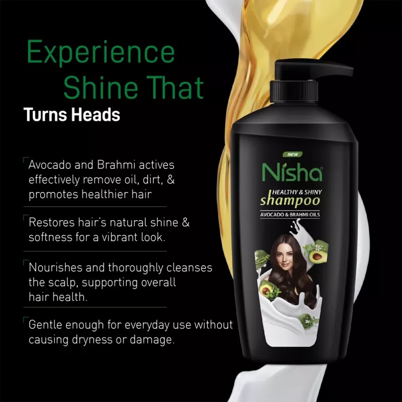 Nisha Avocado & Brahmi Oils Shampoo (650ml)