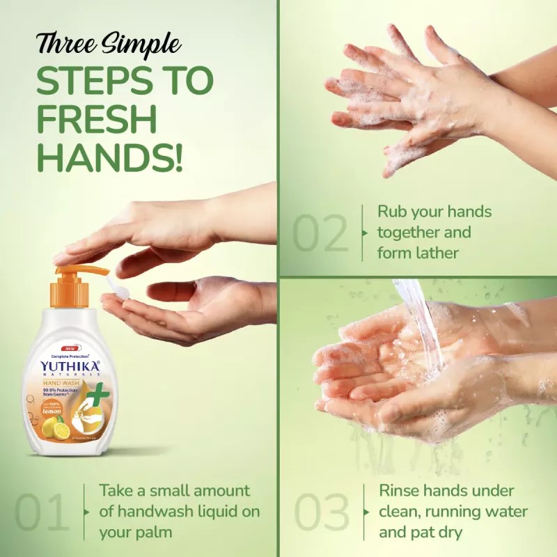 Yuthika Handwash Lemon (500ml)