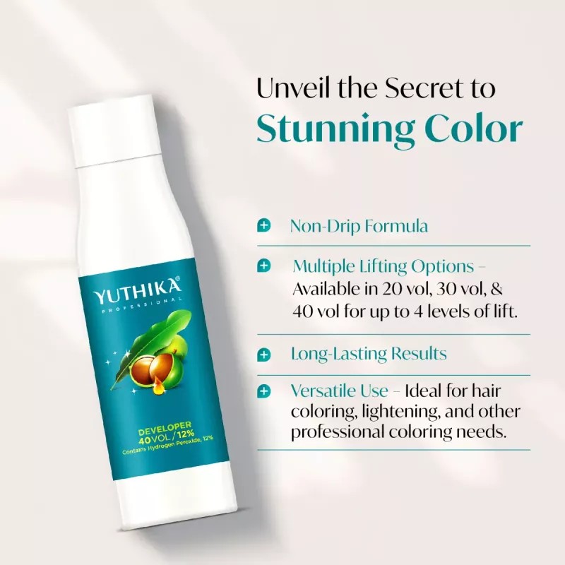 Yuthika Developer For Hair Color 40 Volume 12% (500ml)