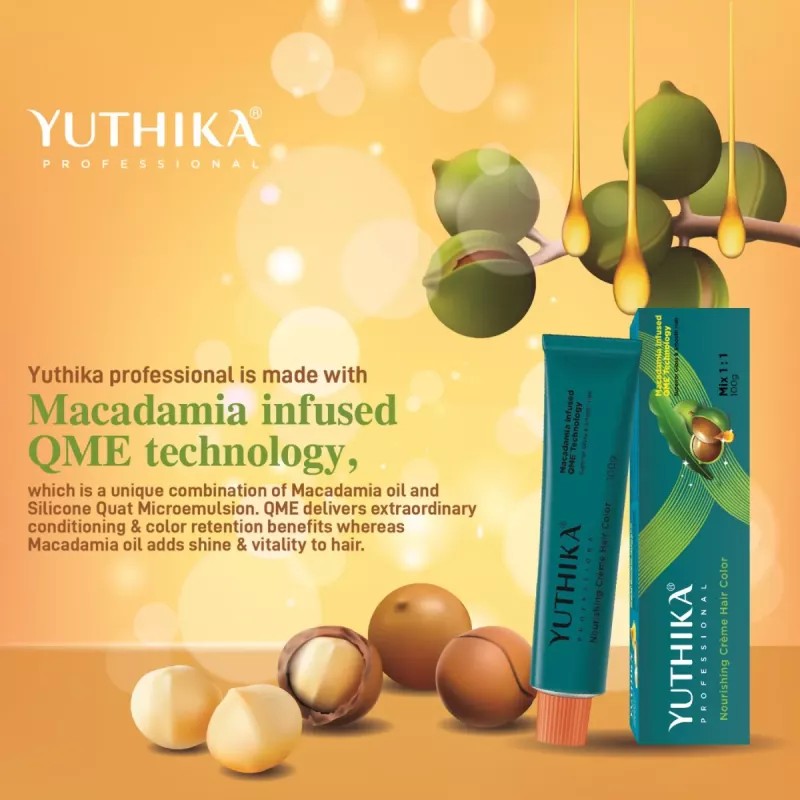 Yuthika 7.0 Blonde Hair Colour + Developer 30 Volume 9% (Hair Color 100g + Developer 150ml) (1Pack)