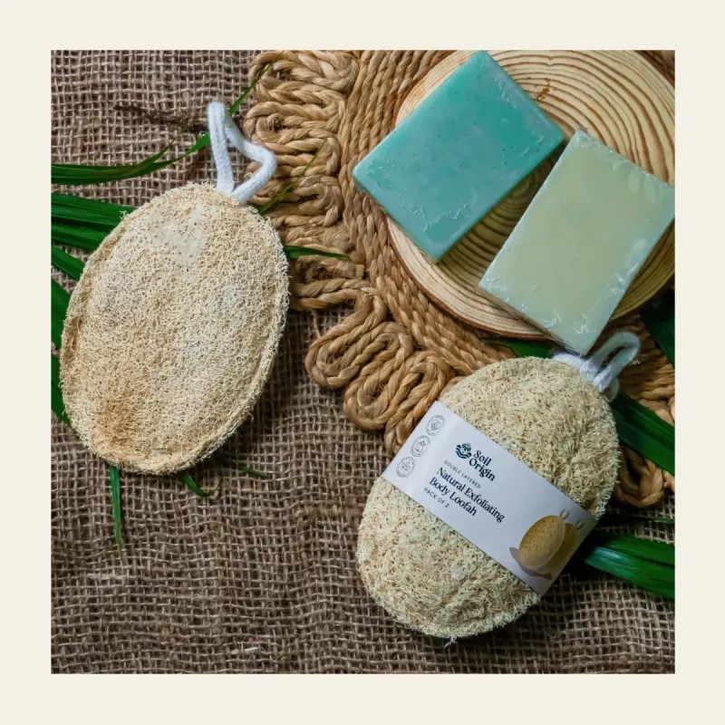 Soil Origin Natural Body Loofah (2pcs)